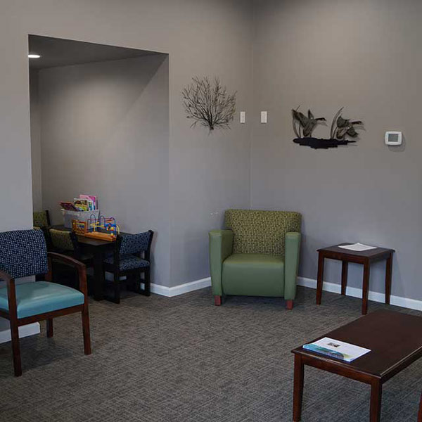 Waiting area with chairs at Special Care Dentistry of Oregon in Albany, OR 